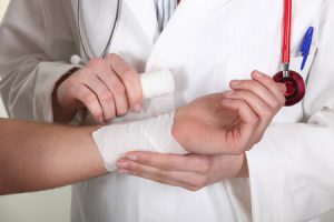 chemical burn injury compensation claim