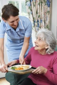 Care home resident