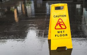 Slipped On Water In A Supermarket