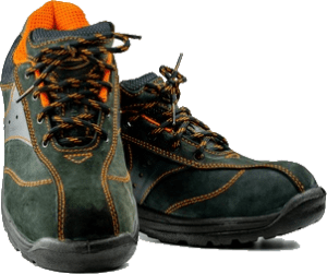 safety shoes or steel toe caps boots 