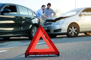 Road accident without seatbelt