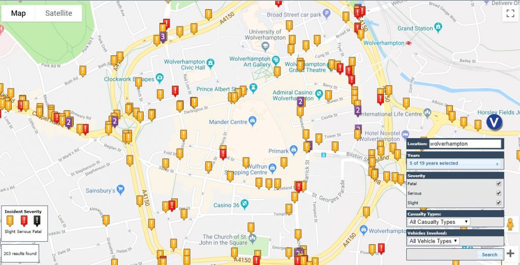 Wolverhampton Car Accident Statistics