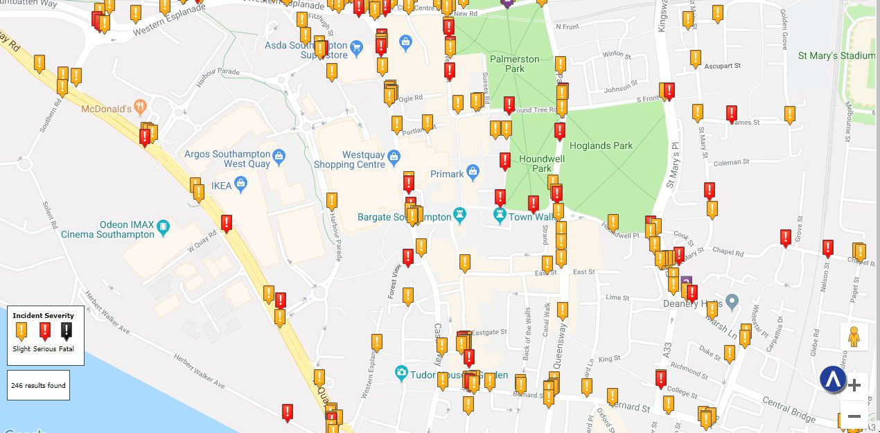 Southampton Car Accident Statistics