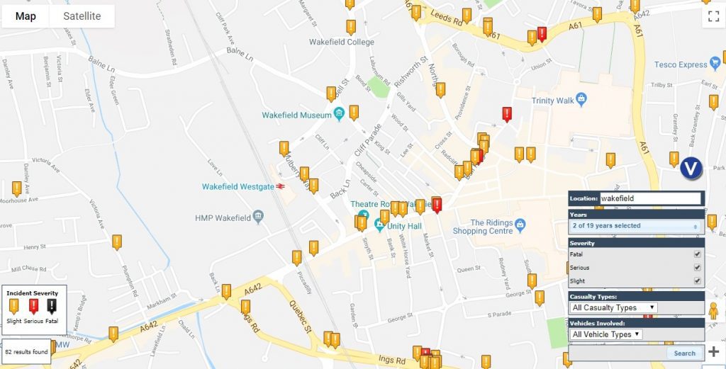 Wakefield Car Accident Statistics