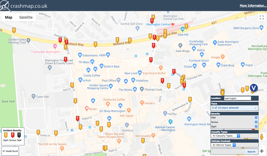 Warrington car accident statistics