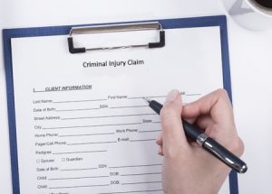 a picture of a checklist for making a criminal injury compensation claim