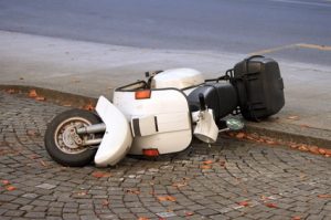 Accident on a moped