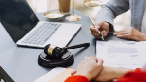 A solicitor explaining the dental negligence claims process to a client.