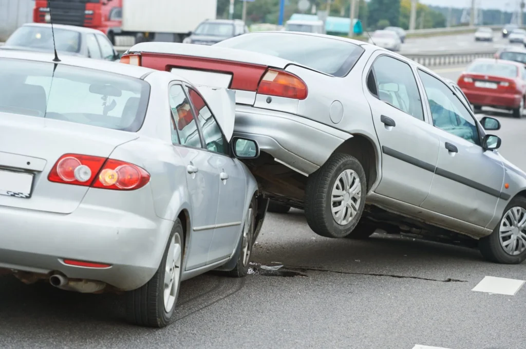 a car crash in bury, greater manchester